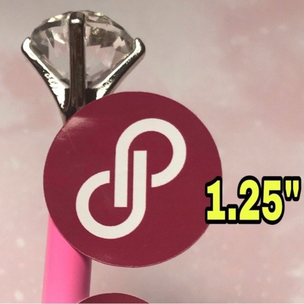 70ct Poshmark logo stickers 1.25” round
